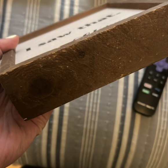 Karma 4x4 Brown and White Decor Sign - Picture 4 of 5